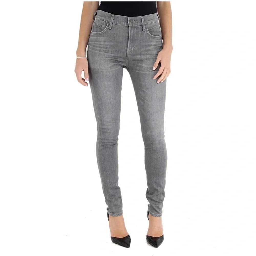 Citizens of humanity 27 Rocket High Rise Distressed Stretch Gray